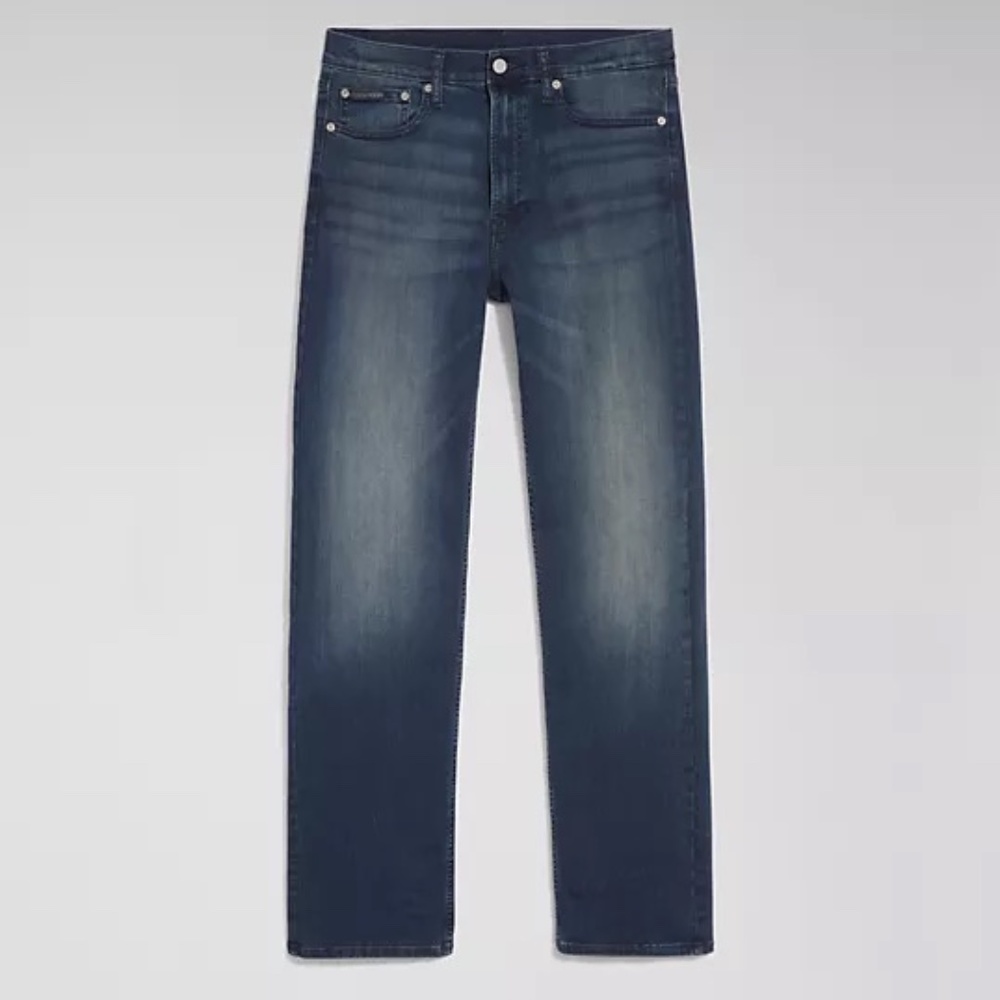 Calvin Klein Men's Straight Fit Jeans 32x 32 Boston Blue New